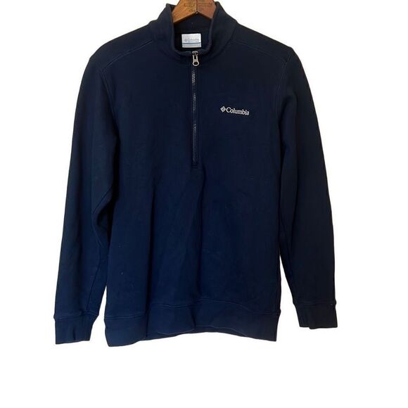 Columbia Cotton Blend Half Zip Pullover Sweatshirt - Picture 1 of 6